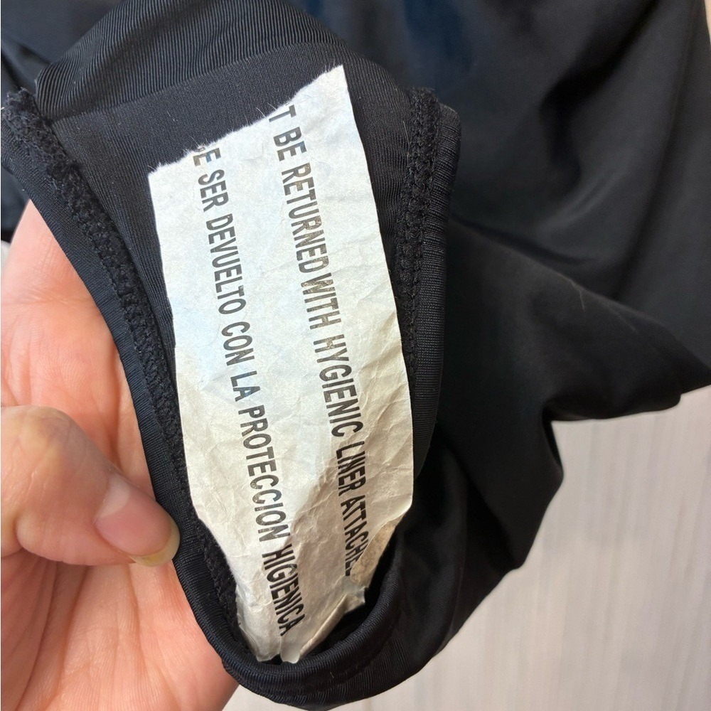 NWT Hilr Classic Black Tummy Control‎ SwimSuit Flattering Ruched V-Neck Size 14 - Picture 5 of 7
